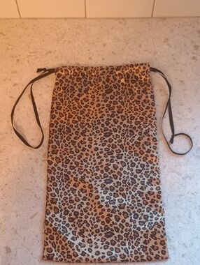 Leopard Print Drawstring Dust Bag